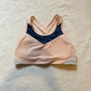 Pink Nike sports bra